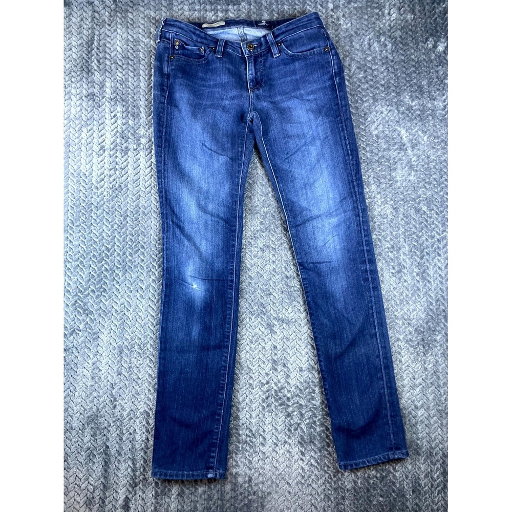 AG Adriano Goldschmied The Stilt Cigarette Jeans 25R Blue Skinny Leg DAM1110-TBH